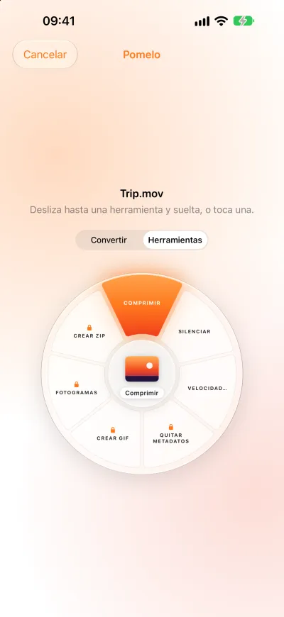 La rueda Tools alrededor de un vídeo